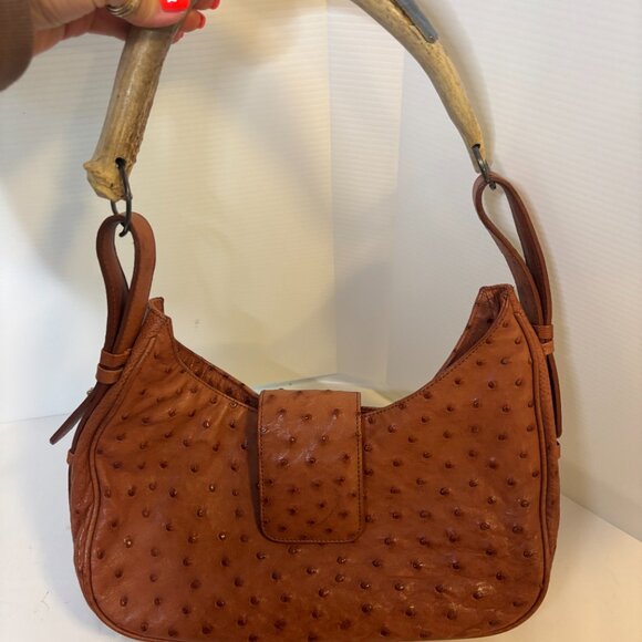 Longoria & Martin Ostrich Handbag - Picture 1 of 5